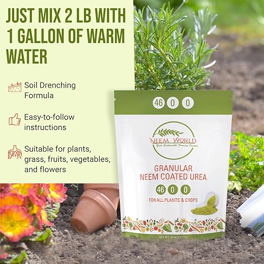 Eden Grow Organic Enriched Fertilizer | Neem Plant Food (Neem Coated Urea)