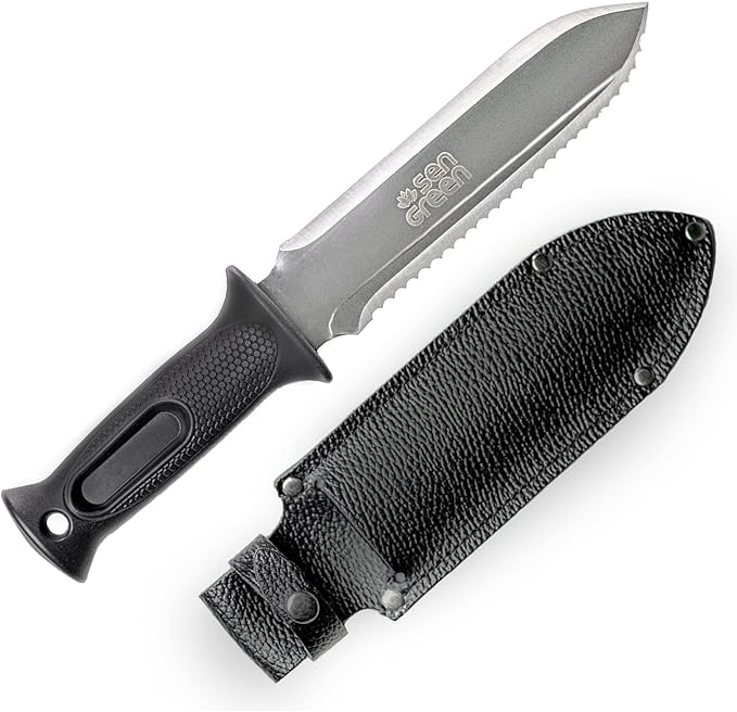 Hori Digging Knife - 7.5 Inches, with Leather Sheath