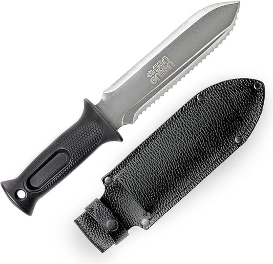 Hori Digging Knife - 7.5 Inches, with Leather Sheath