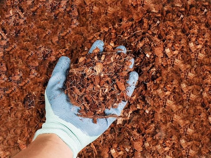 Coco Coir Chips 4-Pack Envelor 2.4 Cu. Ft. Compressed Coconut Coir Bricks 10 lb. Natural Substrate for Indoor Outdoor Coco Chips for Plants Orchid Bark Coco Coir Brick Plant Soil Indoor Potting Mix