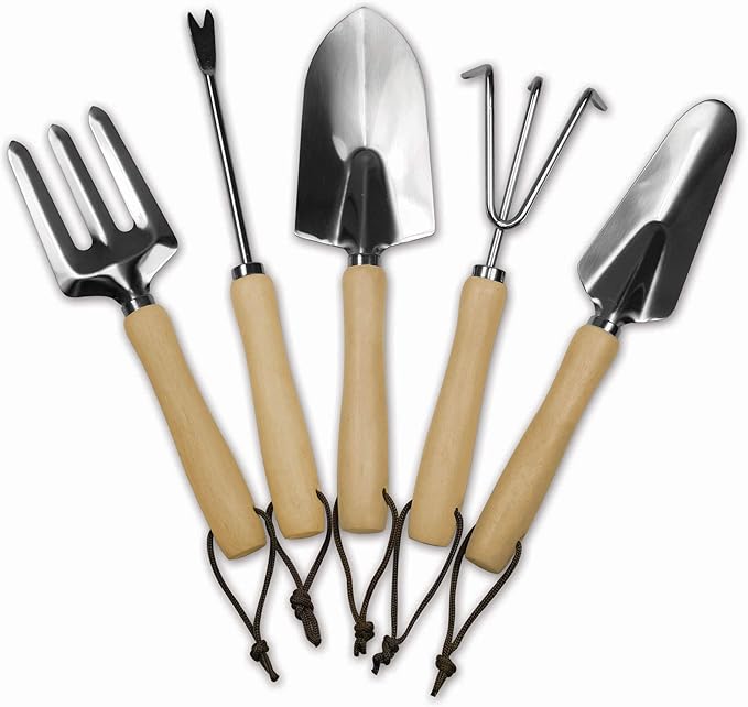 Picnic TIME Star Wars Darth Vader Gardener 5 Piece Gardening Tools Set with Garden Stool, Gardening Gifts, Garden Tool Set, (Olive Green with Beige Accents)