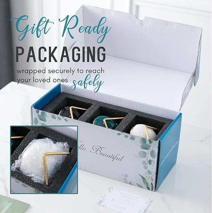 PeraBella Grandma Gifts, Gifts for Grandma Birthday Gifts, Thoughtful Gifts for Grandma, Grandmother Gifts Ideas - 3 Succulent Pots