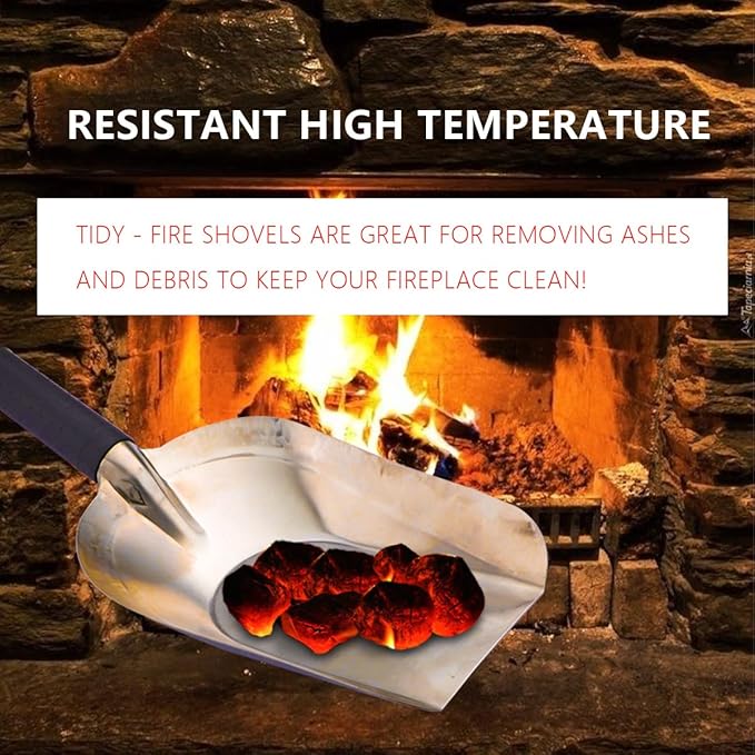 Soil Scoop Stainless Steel Transplanter Trowel Bend Proof Garden Tools Loose Multi Function Shovel Coal Shovel with Comfort Soft Non Slip Handle Garden Gift for Fertilizer, Transplanting, Digging