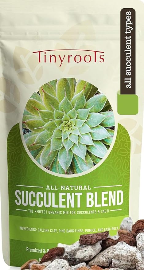 Succulent Soil - 2.25 Quarts, Cactus Soil Potting Mix Helps Avoid Over-Watering, Provides Optimal Water Retention for Your Indoor Plants