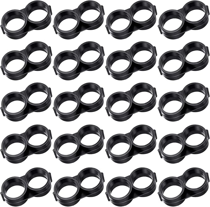 Boao 20 Pack Drip Irrigation Fittings for 1/2 Tubing, 16mm Drip Tubing End Closure Plugs Fitting Kit Drip End Plug Fittings End Cap Connectors for Drip and Sprinkler Systems