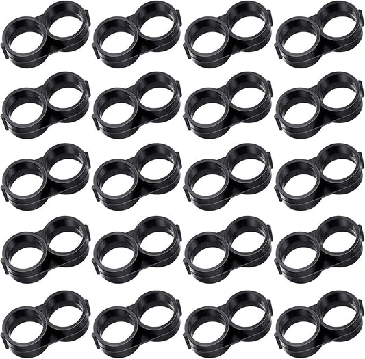 Boao 20 Pack Drip Irrigation Fittings for 1/2 Tubing, 16mm Drip Tubing End Closure Plugs Fitting Kit Drip End Plug Fittings End Cap Connectors for Drip and Sprinkler Systems