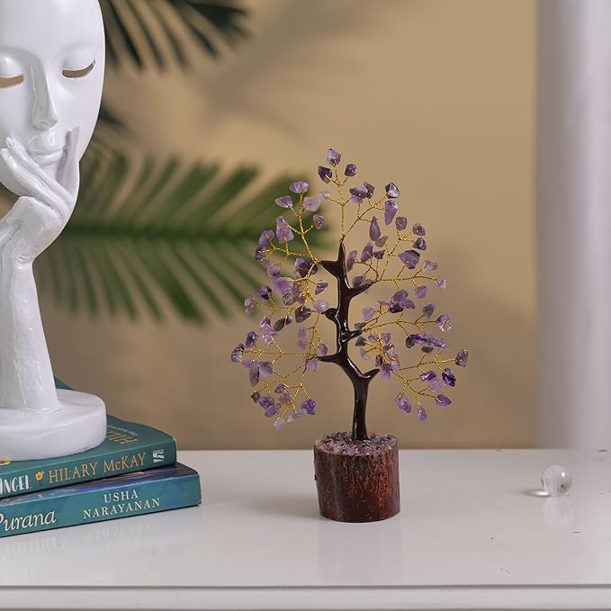 Amethyst Crystal, Crystal Tree, Spiritual Gifts For Women, Reiki Decor, Money Tree, Feng Shui Decor, Gemstones And Crystals, Office Decoration, Crystal Bonsai Tree, Spiritual Stuff, Small Office Decor