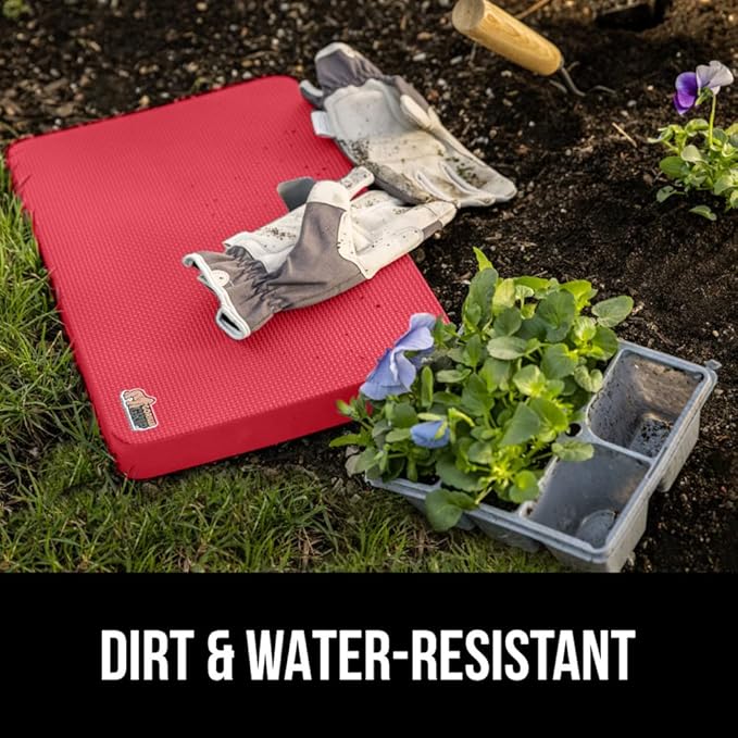 Gorilla Grip Extra Thick Kneeling Pad, Supportive Soft Foam Cushioning for Knee, Water Resistant Construction for Gardening, Bathing Baby, Workout Supplies, Lightweight, Garden Work Gifts