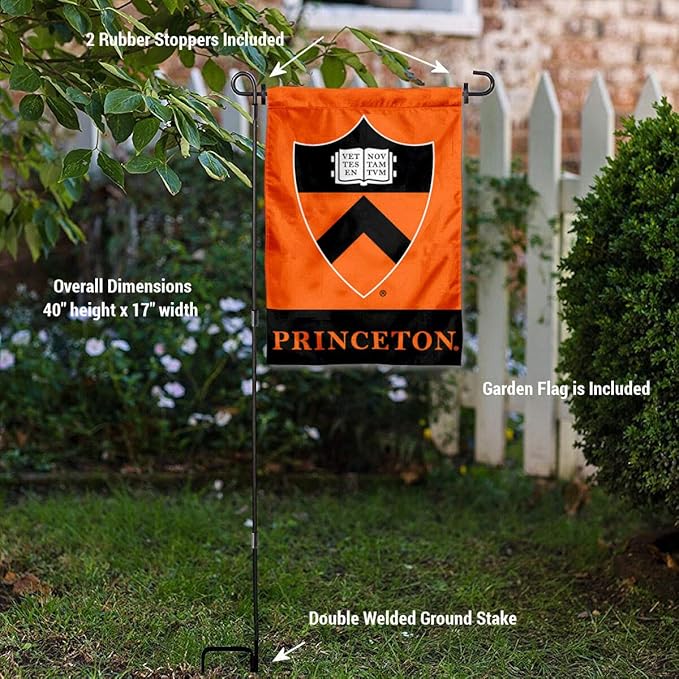 College Flags & Banners Co. Princeton Tigers Garden Flag with Stand Holder
