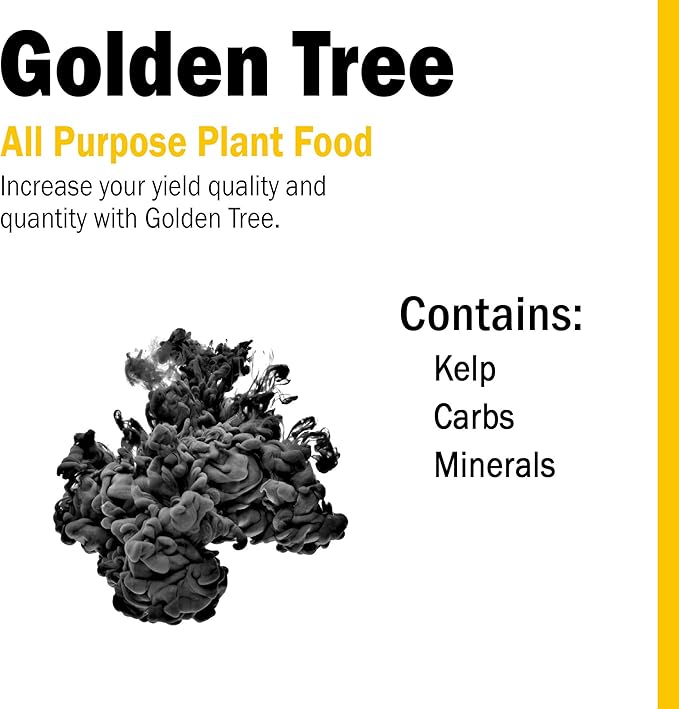 Humboldts Secret Golden Tree: Best Plant Food for Plants & Trees - All-in-One Concentrated Additive - Vegetables, Flowers, Fruits, Lawns, Roses, Tomatoes & More (8 Ounce)