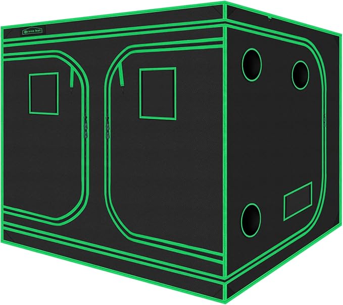 Grow Tent 96"x96"x78", High Reflective Mylar Dark Room with Observation Window, Removable Floor Tray and Tool Bag for Indoor Plant Growing 8'X8