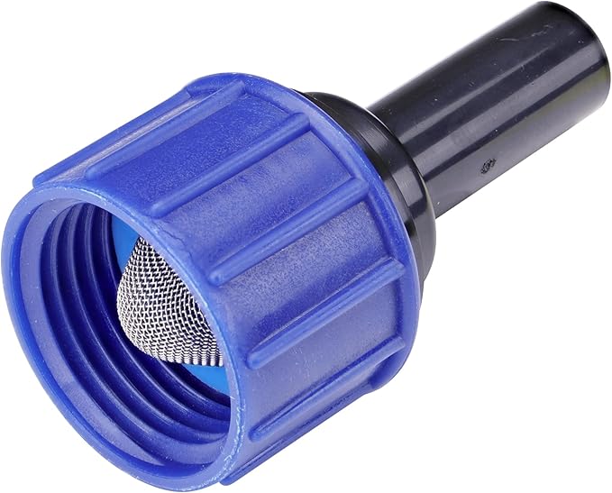 Raindrip R325CB Compression Swivel Adaptor with Washer, Connects 1/4 Inch Tubing or Dripline to 3/4 Inch MHT Hose Bibb or Garden Hose, Black