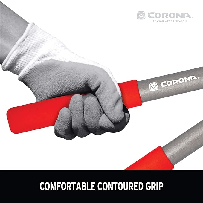 Corona BP 3225D Forged Steel ClassicCUT Bypass Hand Pruner - 3/4 inch Cut Capacity Stem and Branch Garden Shears, Red