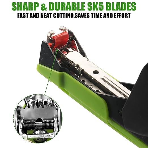 Plant Tying Machine,Handy Plant Binding Tape Tool, Quick Tying Grape Vines, Binding Tomato Vines, Lightweight Plant Tying Tools，More Durable Come with 10000pcs Staples 10 Rolls Tape