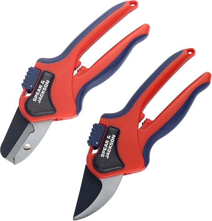 Spear & Jackson 6070TP Razorsharp Bypass & Anvil Pruning Shear Set