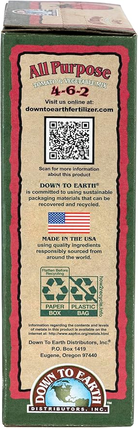 Down To Earth All Natural Fertilizers Organic Multi Purpose Mix 4-6-2, 5 lb