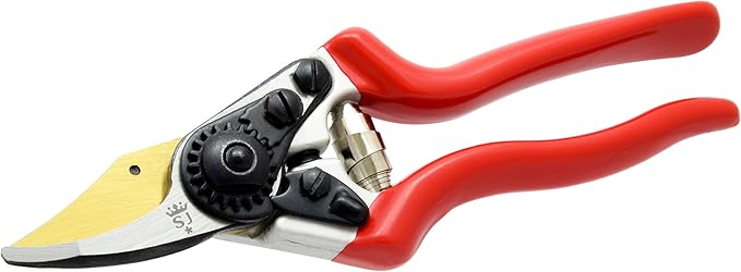 Spear & Jackson 6657TITAN Titanium Bypass Secateurs Pruners, Short Blade, Silver