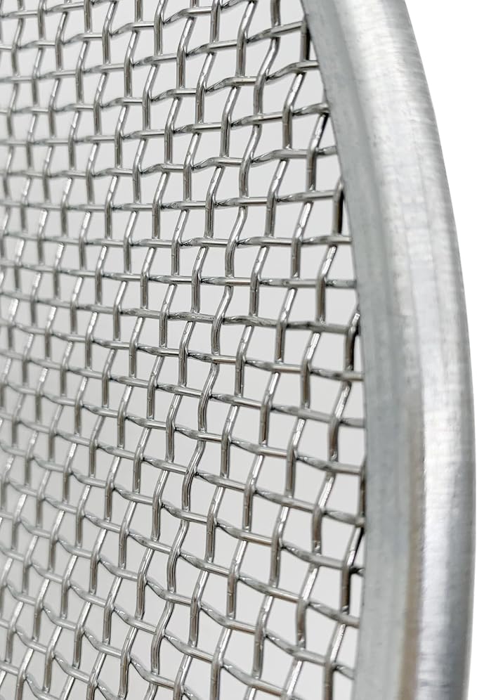 Soil Sieve for Garen -12 inches Soil Sifter for Rocks Compost Suitable for 5 Gallon Drums Mesh Size 1/8 inch