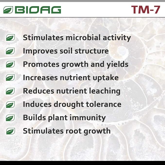 TM7 Organic Humic Acid Soil Conditioner Plus Essential Micronutrients, Dry Amendment for All Plants, S B Co Cu Fe Mn Mo Zn (300 Grams)