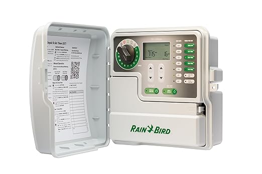 Rain Bird SST1200OUT Simple-to-Set Indoor/Outdoor Sprinkler/Irrigation Timer/Controller, 12-Zone/Station (this New/Improved Model Replaces SST1200O),Gray/Green