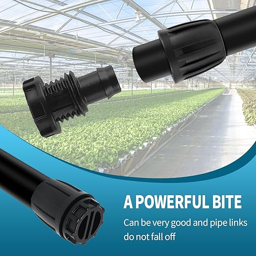 10Pcs 1/2 inch Drip Irrigation Fittings End Plugs Compatible with 16mm Connectors, Drip Irrigation Fittings End Caps for 1/2" ID x 0.63''~0.65" OD Drip Irrigation Tubing