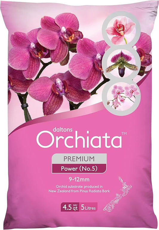 Orchiata Orchid Bark | Orchid Bark for Plants 100% Pure New Zealand Pinus Radiata | Power 3/8” to 1/2" Organic Potting Orchid Bark for Aeration and Longevity
