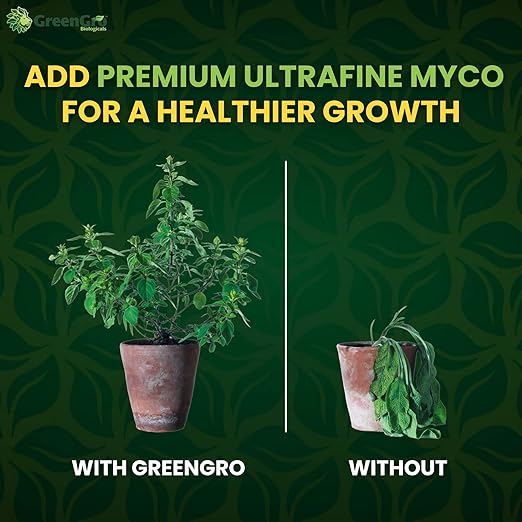 GreenGro Premium Ultrafine Myco - Mycorrhizal Inoculant & Water Soluble Root Enhancer from Superior Strains/Improves Nutrient Uptake & Eases Transplant/Indoor & Outdoor Plant Fertilizer (30 lb)