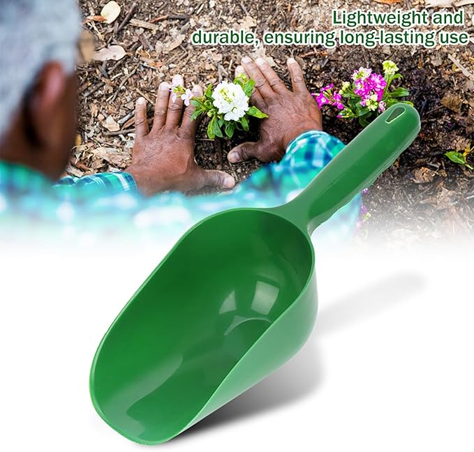 Plastic Garden Shovel Multi-Function Plastic Scoop Soil Shovel Spoons Digging Tool Scoop Gardening Tools Succulent Soil Shovel for Flower Vegetables Soil Transplanting