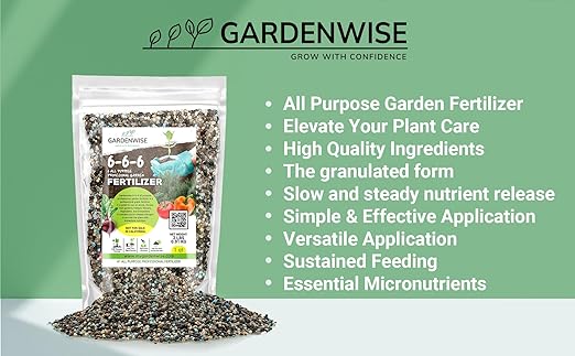 6-6-6 All-Purpose Professional Plant Food Fertilizer; Ideal for Winter Care & Spring Feeding, Perfect Balanced NPK for Indoor and Outdoor Plants (4 QUARTS)