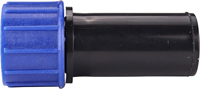 Raindrip 327G00UB Compression Swivel Adaptor with Washer, Connects 5/8 Inch Tubing or Dripline to 3/4 Inch MHT Hose Bibb or Garden Hose, Black