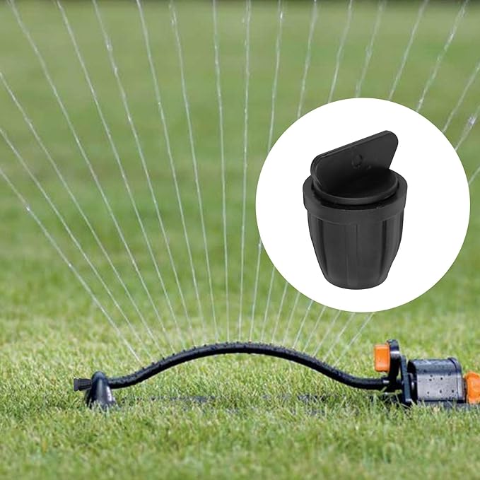 6 Pack Irrigation Tubing Fittings 3 x PVC Female Hose Thread Non-Swivel Adapter to 5/16" tubing 3 x Barbed Threaded End Plugs - Drip Faucet Connector Garden Hose Adapter