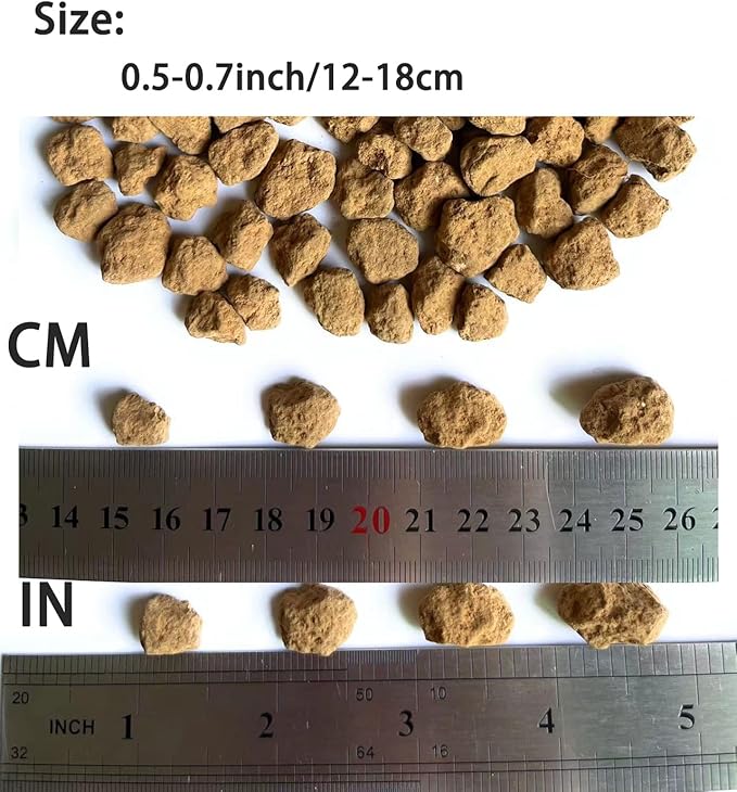 20 lb Japanese Super Hard Akadama Bonsai Tree Soil(Large Grain 12-18mm) for Medium - Large Bonsai Trees and Bonsai Plants, Bonsai Subsoil