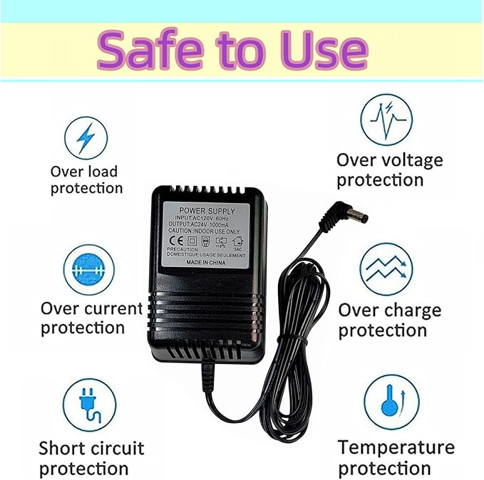 24 Volt 1000mA AC Power Adapter,Power Supply Transformer,for Smart Sprinkler Controller or Indoor Irrigation System Controller,Compatible with Rachio Smart Sprinkler Controller