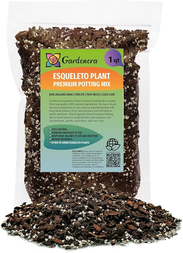 Premium Monstera Esqueleto Potting Mix - Expertly Crafted for Healthy Growth - 1 Quart
