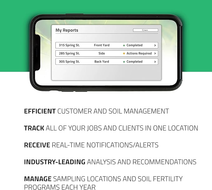 MySoil Soil Test Kit 12 Pack, Grow The Best Lawn & Garden, Complete & Accurate Nutrient and pH Analysis with Recommendations Tailored to Your Soil and Plant Needs
