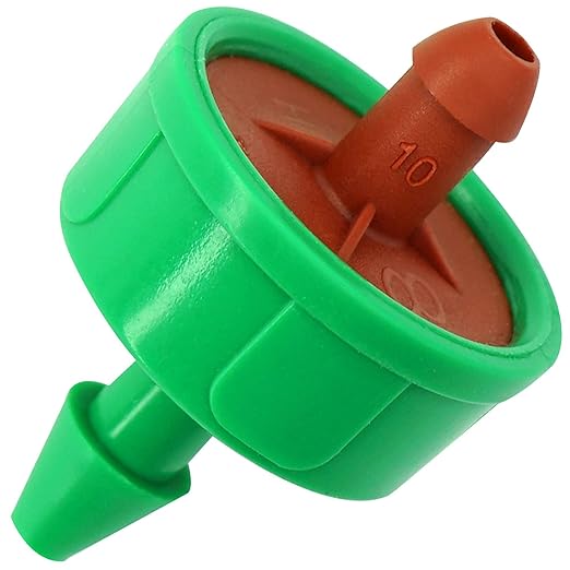 2 GPH Drip Irrigation Emitters Pressure Compensating Drippers Constant Flow Heads Parts Garden Flower Pots Plants Systems Dig Kit for 1/4 Inch Watering Tubing Line, 50-Pack