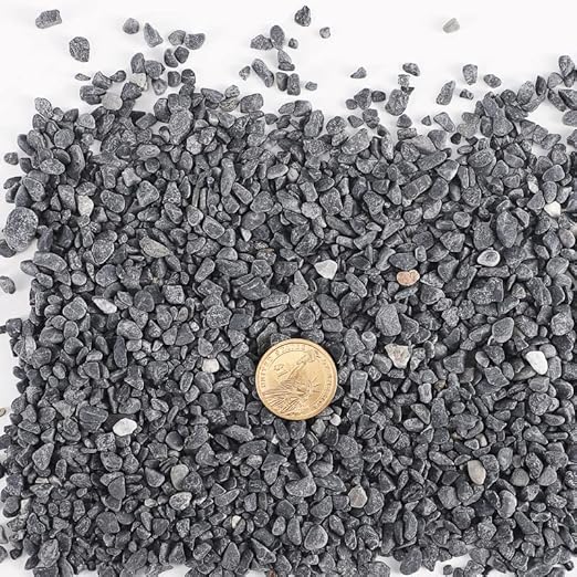 LS Black River Rocks Bonsai Soil Cactus Potting Soil and Succulent Soil Mix Terrarium Supplies Stones for Planters Small Pebbles for Plants Fast Draining Rocks Aquarium Gravel–Fight Root Rot-10 lb