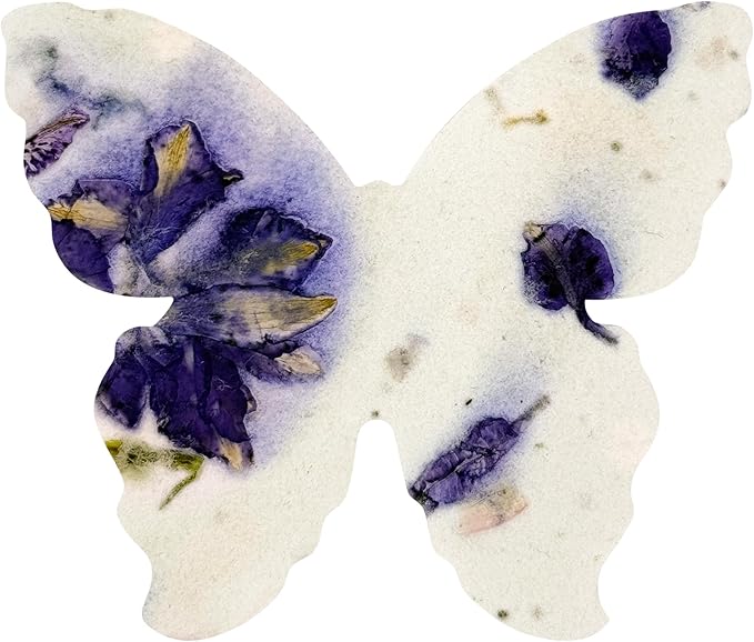 50 pcs Large Purple Butterflies – Plantable Seed Paper for Weddings, Gifts, and Life Events (#45s)