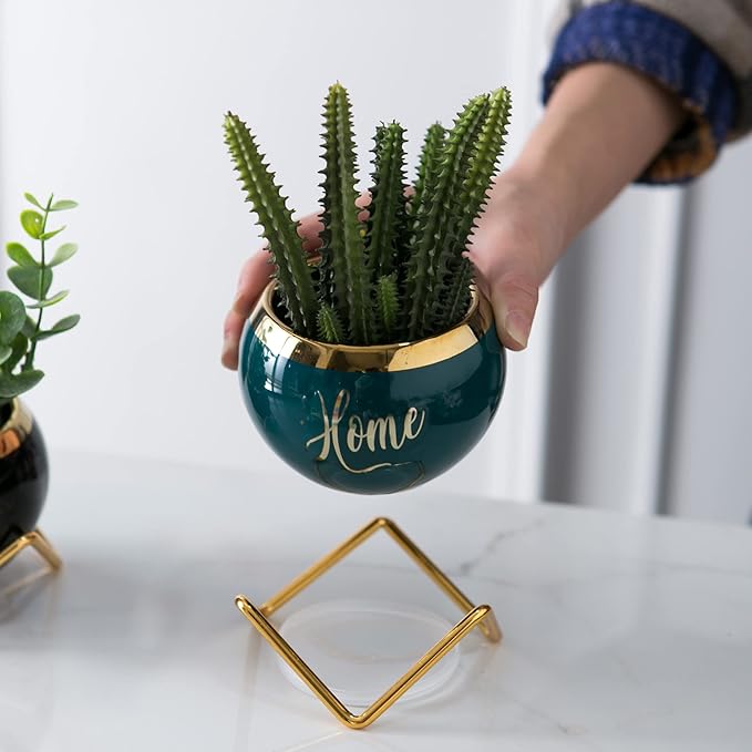 House Warming Gifts New Home, Housewarming Gifts for New House, Best Housewarming Gifts, Home Essentials for New Home Gift Ideas, Living Room Home Decor Farmhouse | 3 Succulent Pots for Plant Lovers