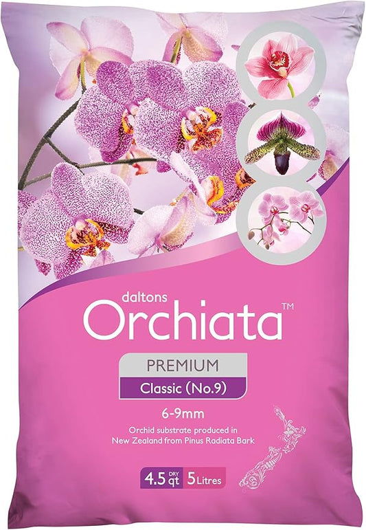 Orchiata Orchid Bark | Orchid Bark for Plants 100% Pure New Zealand Pinus Radiata | Classic ¼” to ⅜” Organic Potting Orchid Bark for Aeration and Longevity