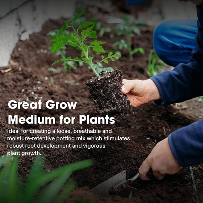 VIVOSUN Coco Coir Brick, 1.4lbs 100% Natural Organic Compressed Coconut Coir Fiber with Low EC, PH Balance & High Nutrition, Coconut Fiber Substrate, Coconut Soil for Plants, 6-Pack