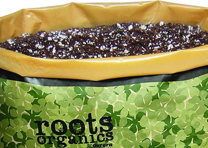 Roots Organics Rod Hydroponic Gardening Ready-to-Grow Coco Fiber-Based Potting Soil, 1.5 Cubic Feet/10 Gallon for Plants (4 Pack)