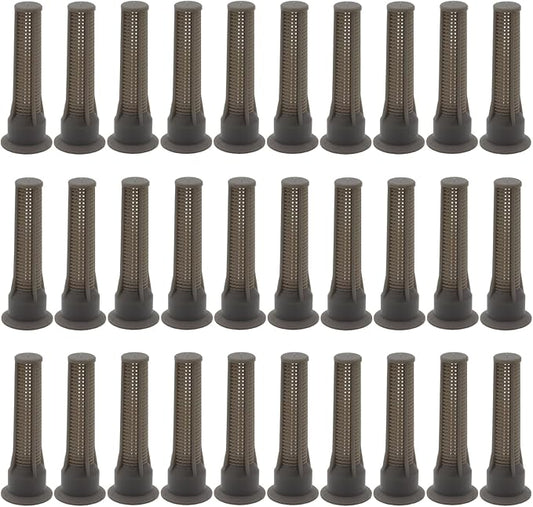 30 Pack Spray Sprinkler Nozzle Filters Variable Arc Nozzle Replacement Pop Up Sprinkler Heads Generic Irrigation Filter Compatible with Hunter, RainBird Sprinklers Spray Head (Brown)