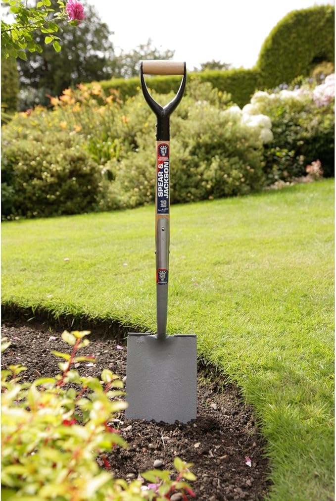 Spear & Jackson 1071AL Neverbend Professional Treaded Digging Spade, Gray