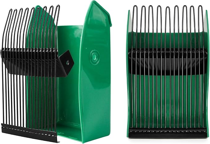 Easier Berry Picker Scoop Blue Berry Picking Rake with Metal Comb and Ergonomic Handle, Huckleberry Picker Harvesting Tool, Black Handle