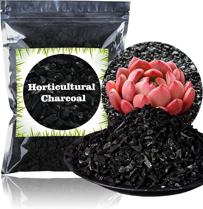 Horticultural Charcoal for Plants 4 qt, All Natural Hardwood Charcoal, Activated Charcoal for Soil Amendment, Orchids, Terrariums, and Gardening