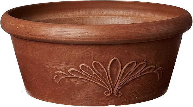 PSW Pot TA20TC Collection Shallow Bulb Pan Planter Dish Low Bowl for Succulents, Bonsai, Fairy Gardens, Herbs, 8-inch, Terra Cotta Color