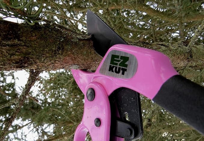 EZ Kut Heavy Duty Pruners Ratchet Hand Pruner with Ratcheting Action Great Garden Hand Tool Clippers Gardening pruners arthritis tools Ratcheting Anvil Hand Pruner Pruning Shears Heavy Duty Since 1988