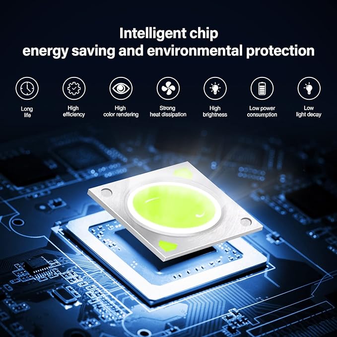 LemonBest Landscape Lights - 5W 110V Outdoor Spotlight - Waterproof IP65-3000K Cool White LED Landscape Lights - 5ft Cable for Yard Garden Patio Driveway House (Include Spike) (6 Pack)