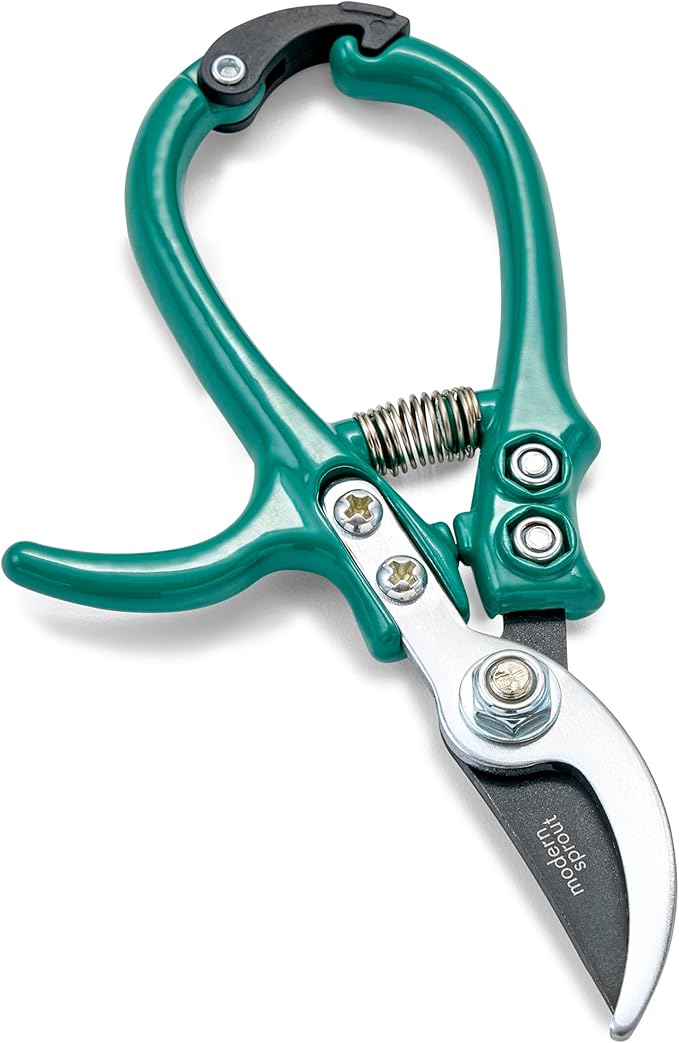 Modern Sprout Gardening Pruners, Lightweight, Durable, Green, One Size (Ocean)